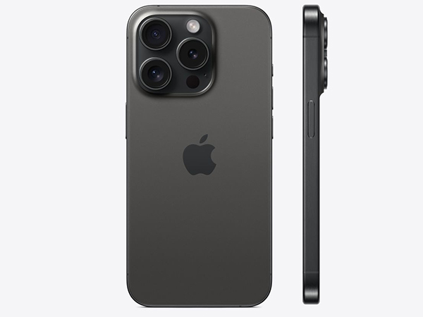 Mặt lưng iPhone 15 Pro màu Titan Đen (Black Titanium)