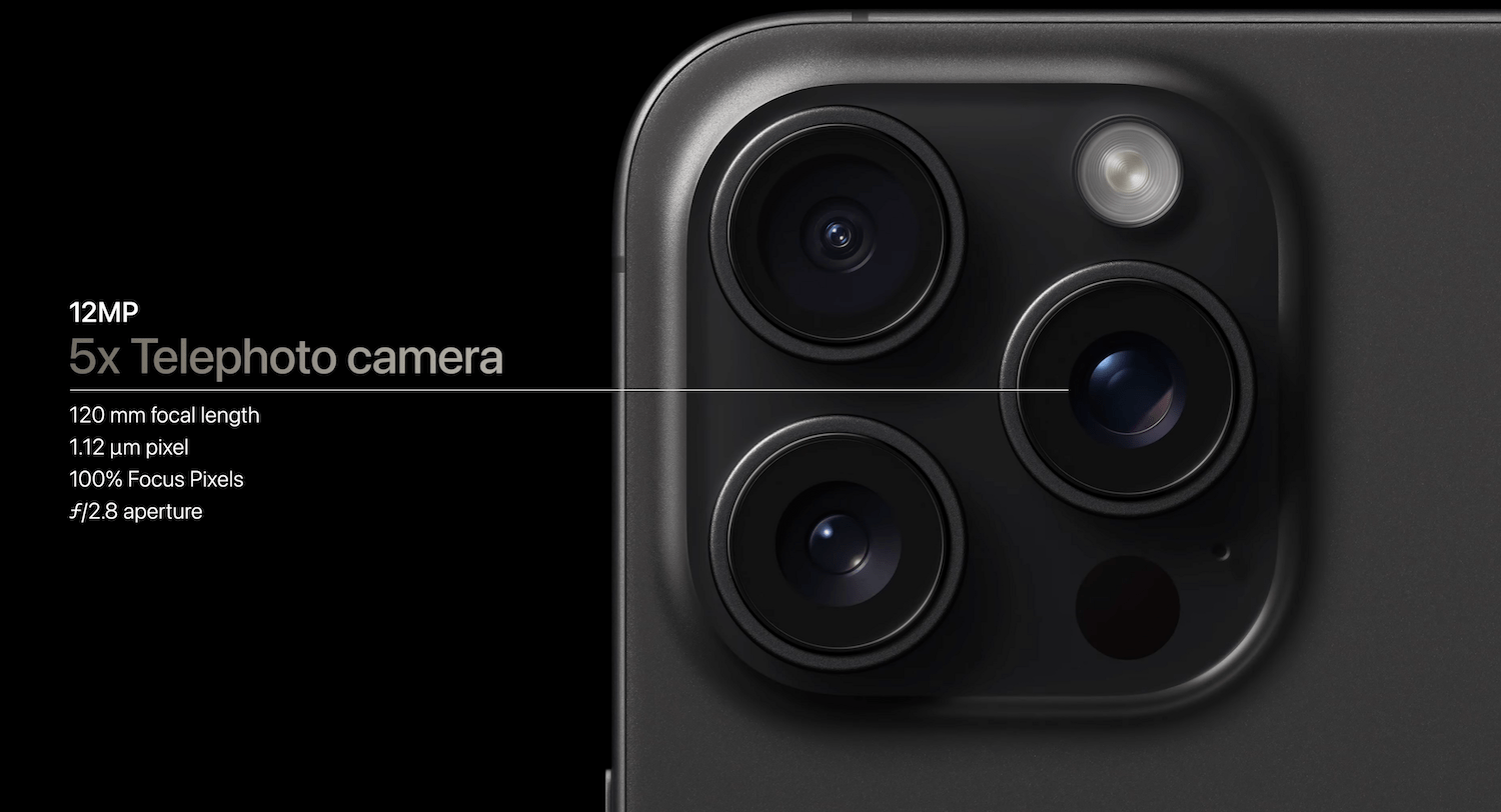 Ống kính tiềm vọng (Periscope Lens) trên iPhone 15 Pro Max