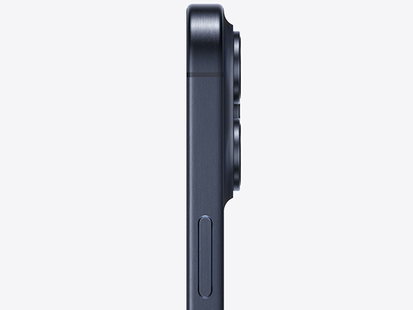 Màu Titanium Xanh trên iPhone 15 Pro quyến rũ hơn nhờ phần viền bo cong