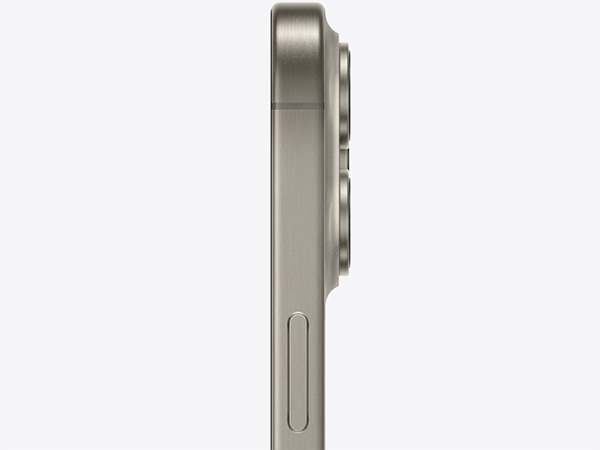 Màu Titanium Tự nhiên kết hợp với viền mỏng giúp cho iPhone 15 Pro thêm phần quyến rũ