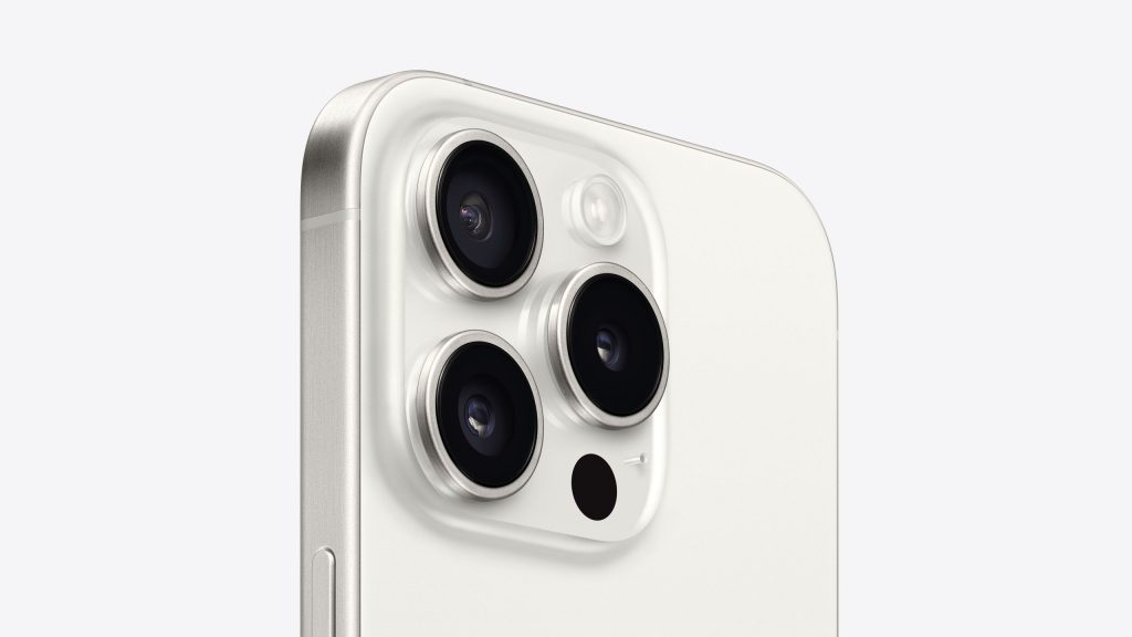 Vẻ ngoài cao cấp và bóng bẩy của iPhone 15 Pro/Pro Max  Titan Trắng (White Titanium) 