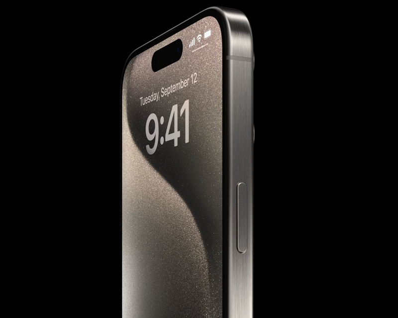 Khung viền titanium trên iPhone 15 Pro Max
