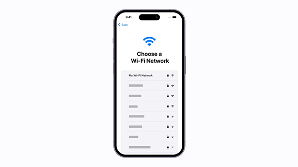 Bạn tiến hành kết nối iPhone với Wifi