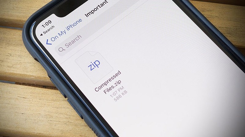 mở file zip trên iphone