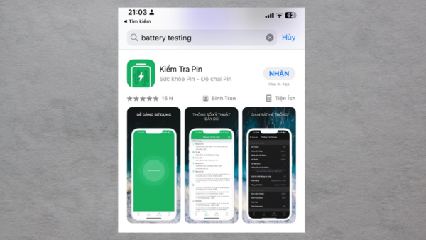 cách kiểm tra pin iphone đã bị thay chưa
