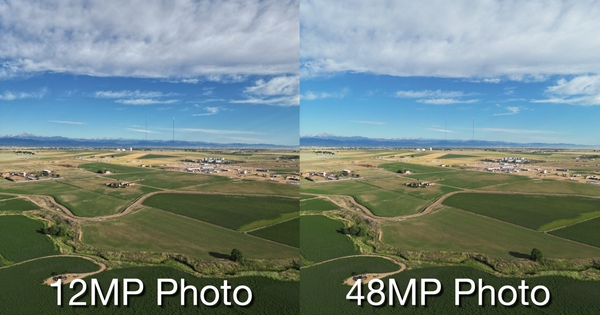 Hình ảnh trên camera 48 MP có màu sắc hài hòa hơn, thể hiện rõ bầu trời