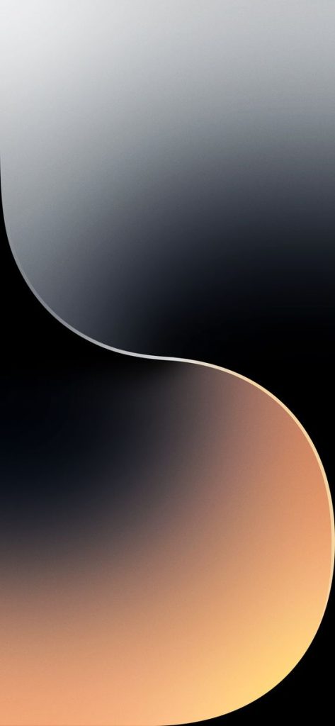 Hình nền iOS 17 với việc kết phù hợp với 2 màu sắc thâm và cam 