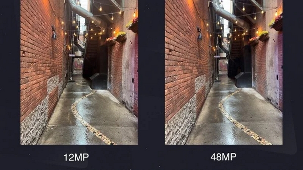 Với bức ảnh này, các vật thể được chụp bằng thiết bị có cảm biến 12MP và 48MP vẫn tương đối sắc nét khi chụp ngoài trời