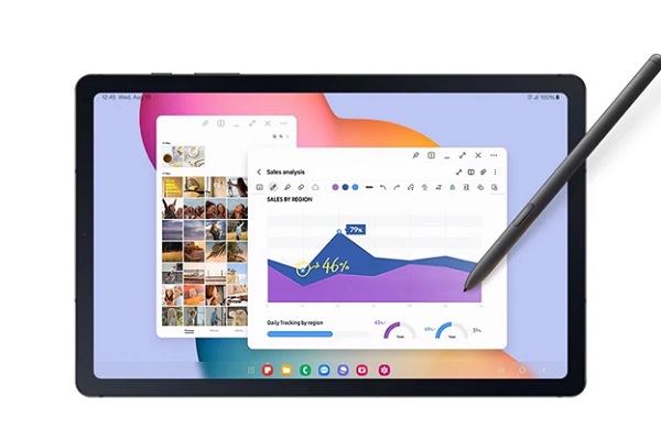 A tablet with a stylus on the screen

Description automatically generated