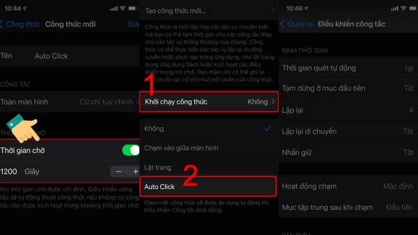 Cài đặt thời gian chờ phù hợp