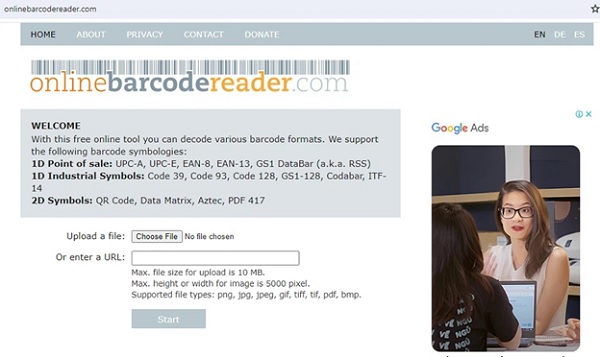 A close-up of a barcode reader

Description automatically generated