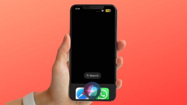 Chụp màn hình iPhone 13 bằng cách yêu cầu trợ lý ảo Siri.