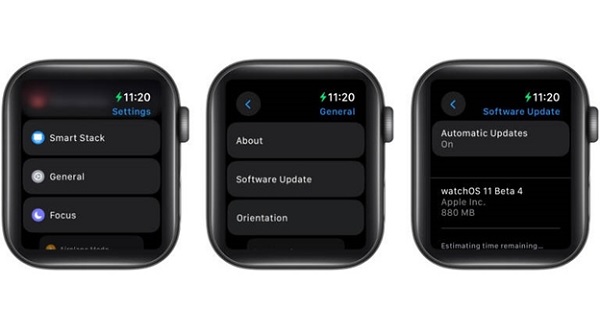 A screenshot of a smart watch

Description automatically generated