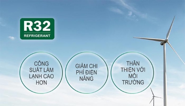 Môi chất lạnh R32 thân thiện môi trường