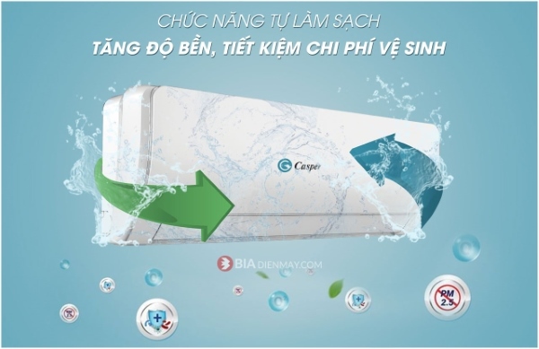 Casper Inverter 9000BTU GH-09IS33 tích hợp tính năng i-Clean