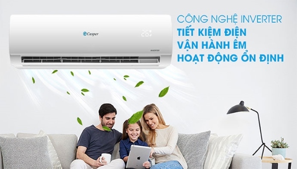 Casper Inverter 9000BTU GH-09IS33 được tích hợp công nghệ inverter tiên tiến