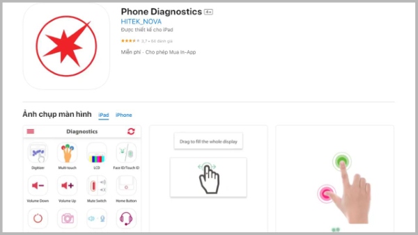 Phone Diagnostics là một ứng dụng diện thân thiện và dễ sử dụng