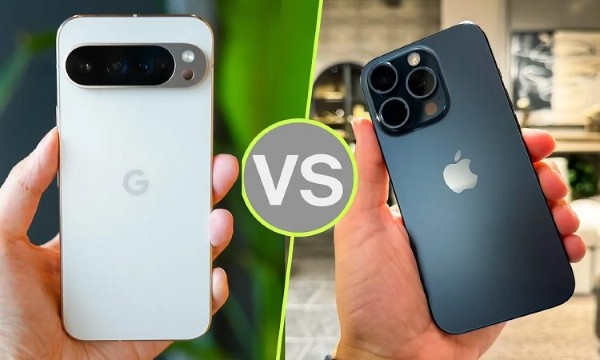 Google Pixel 9 Pro XL và iPhone 15 Pro Max đều trang bị ba camera sau 