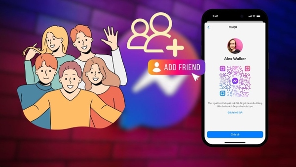 Tính năng thêm bạn bằng mã QR Messenger