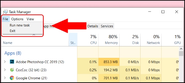 Tùy chọn quản lý File
