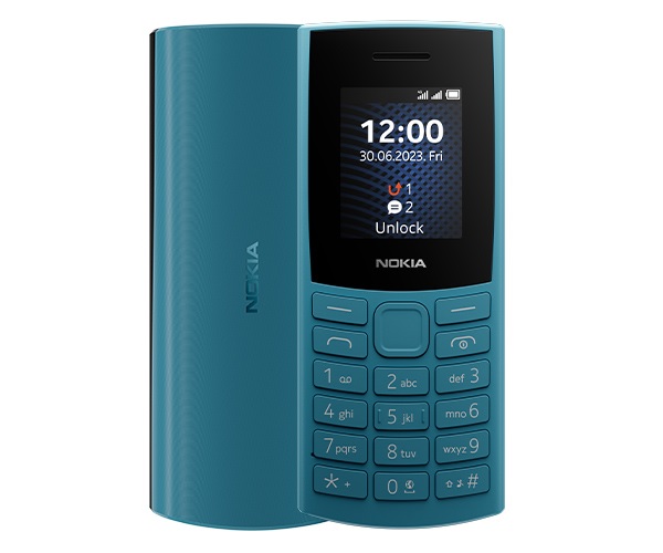 A blue cell phone with a screen

Description automatically generated