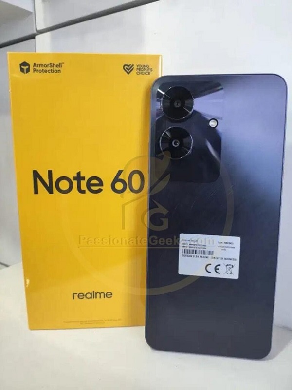 A black phone with a yellow box
Description automatically generated