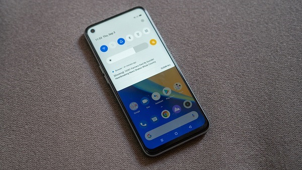 A cell phone on a surface
Description automatically generated