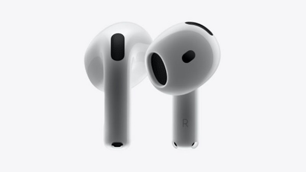 A pair of white earbuds

Description automatically generated