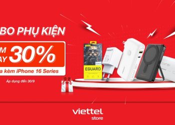 Combo phụ kiện: Giảm ngay 30% khi mua kèm iPhone 16 Series