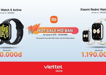 Hotsale mở bán Xiaomi Redmi Watch 5 Active và Watch 5 Lite giá chỉ từ 790.000đ