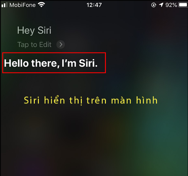  Gọi Siri bằng cách nói "Hey Siri."