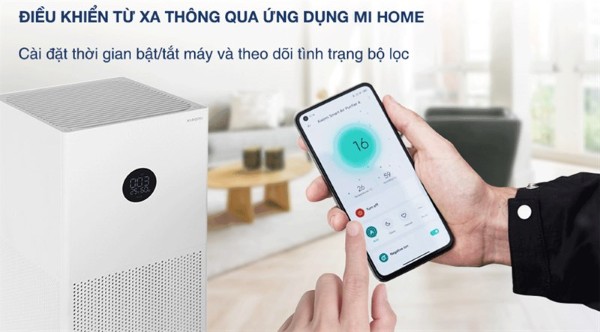 Điều khiển máy lọc không khí qua ứng dụng điện thoại