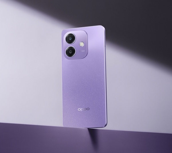 A purple cell phone with two cameras

Description automatically generated