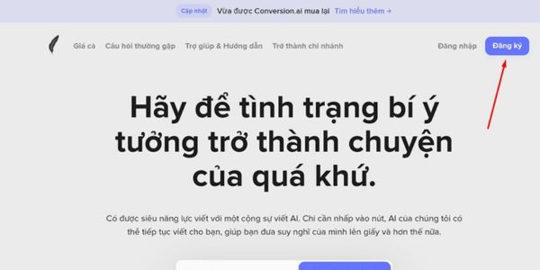 Truy cập vào web shortlyai.com để đăng ký