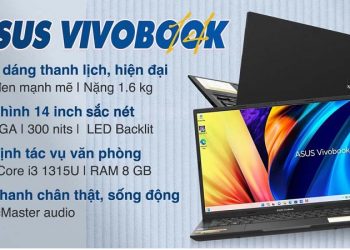 Laptop Asus Vivobook bao nhiêu inch | Tổng hợp kích thước