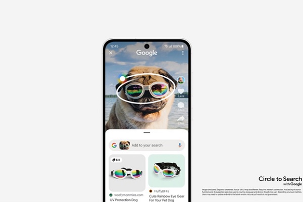 A cell phone with a dog wearing sunglasses

Description automatically generated