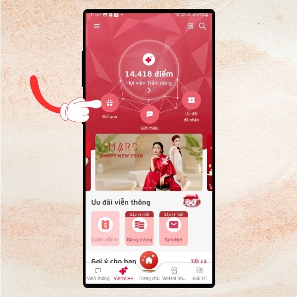 Chọn Đổi quà