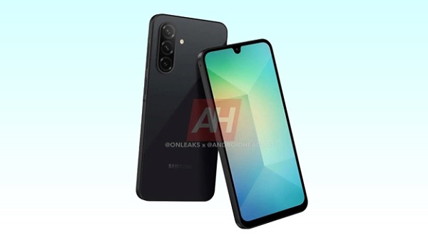 A black cell phone with a blue and green screen
Description automatically generated