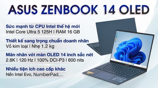 Asus Zenbook 14 OLED UX3405MA Ultra 5.