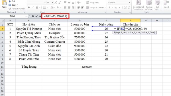 Hàm IF là một hàm điều kiện trong Excel