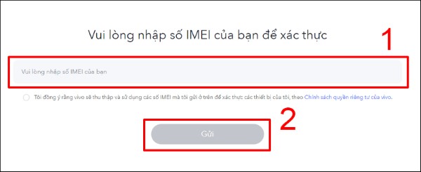 Truy cập vào trang chủ của Vivo hoặc các website kiểm tra IMEI