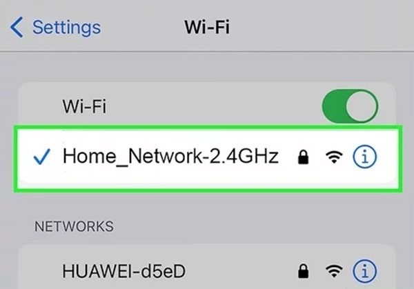 Cách kiểm tra Wifi 2.4 hay 5 trên iPhone