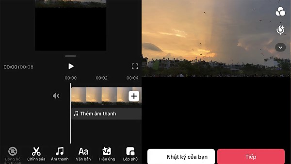 Nếu video gốc đã có âm thanh, hạn chế thay đổi hoặc chỉ chỉnh sửa tinh tế