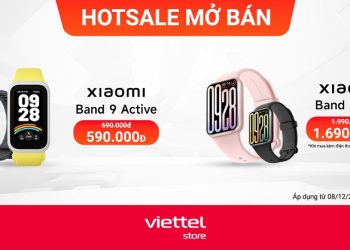 Hotsale mở bán: Giảm đến 300.000đ khi mua Xiaomi Band 9 Active và Band 9 Pro