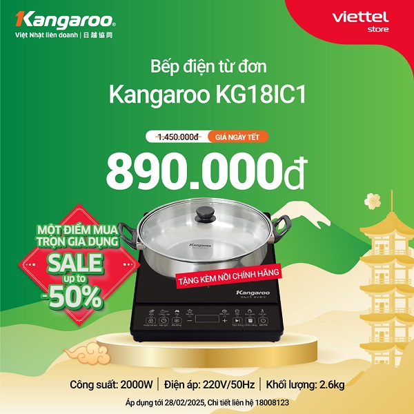Bếp điện từ đơn Kangaroo KG18IC1