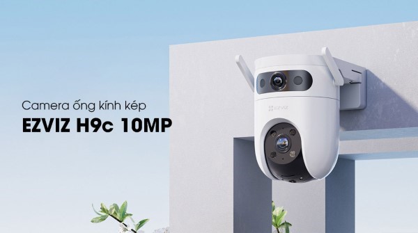 Camera Ezviz 2 ống kính ngoài trời H9C 10MP