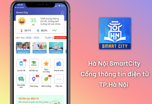 Hà Nội Smart City được phát triển bởi Trung tâm Tin học thuộc UBND TP. Hà Nội