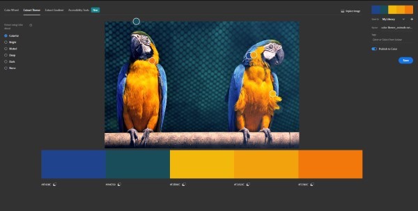 Adobe Color là công cụ tuyệt vời để giúp bạn tạo ra các bảng màu hài hòa 