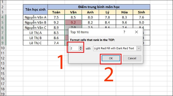 Điều chỉnh số lượng thành 2 và nhấn OK