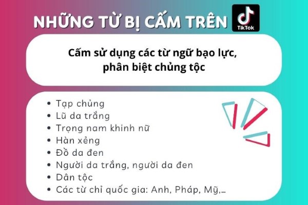 Những từ ngữ hay cụm từ phân biệt về chủng tộc, bạo lực